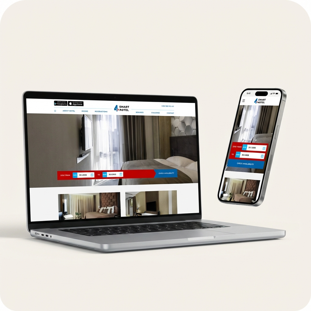 4 SMART HOTEL - Ubytujte se než napočítáte do 3