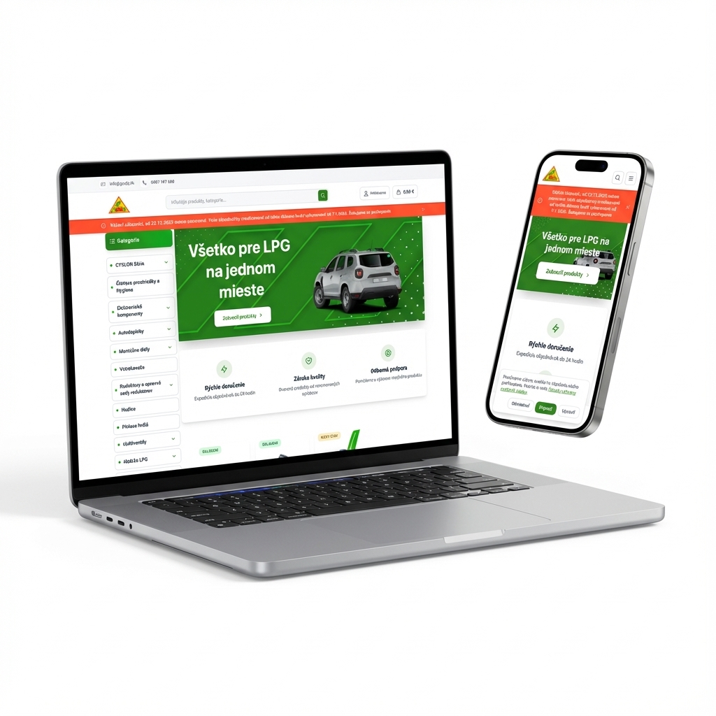 GasBJ - B2B/B2C E-shop s technickými komponentmi