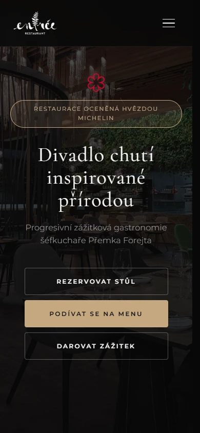 Entrée Restaurant zobrazenie na telefóne