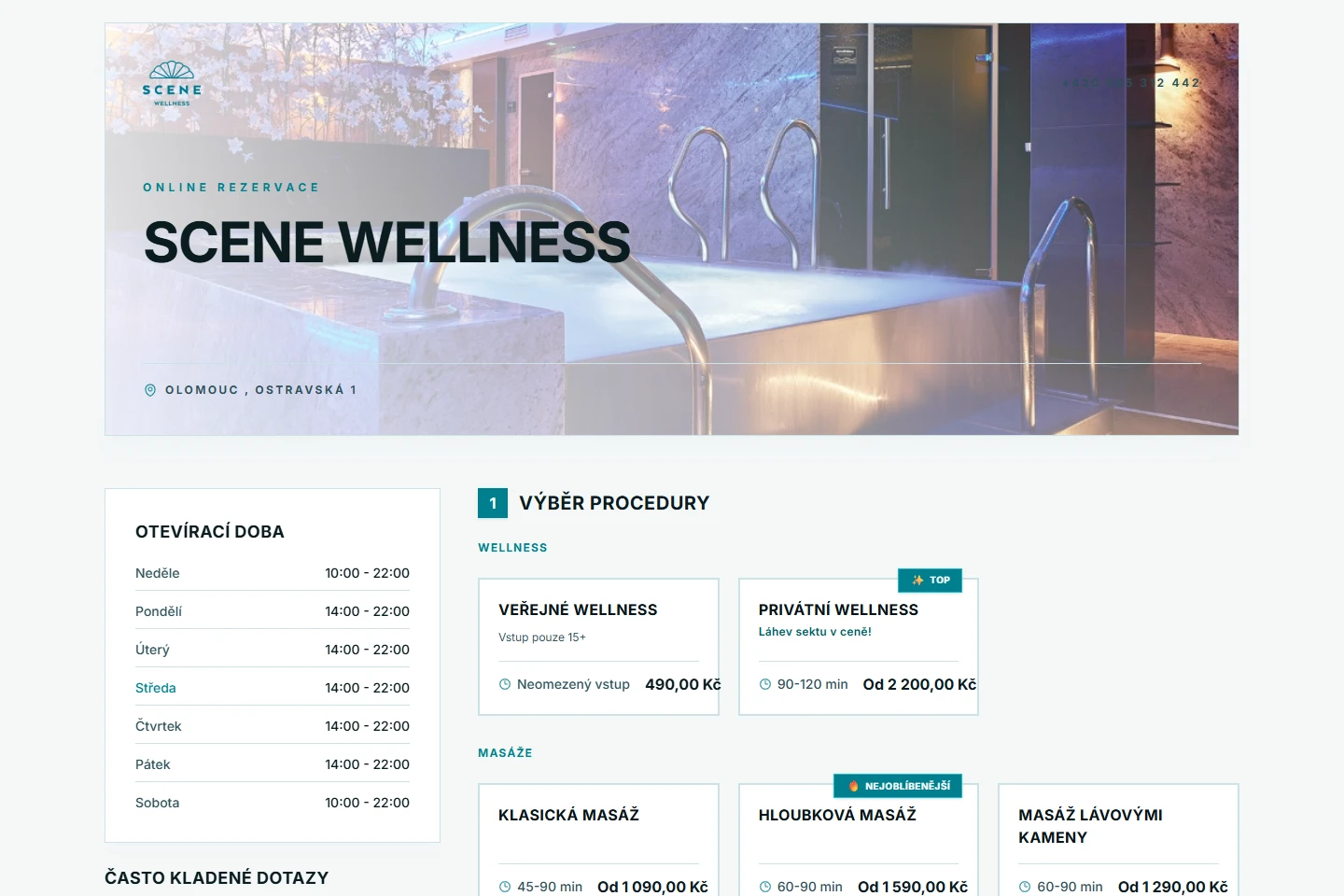 Scene Wellness zobrazenie na notebooku